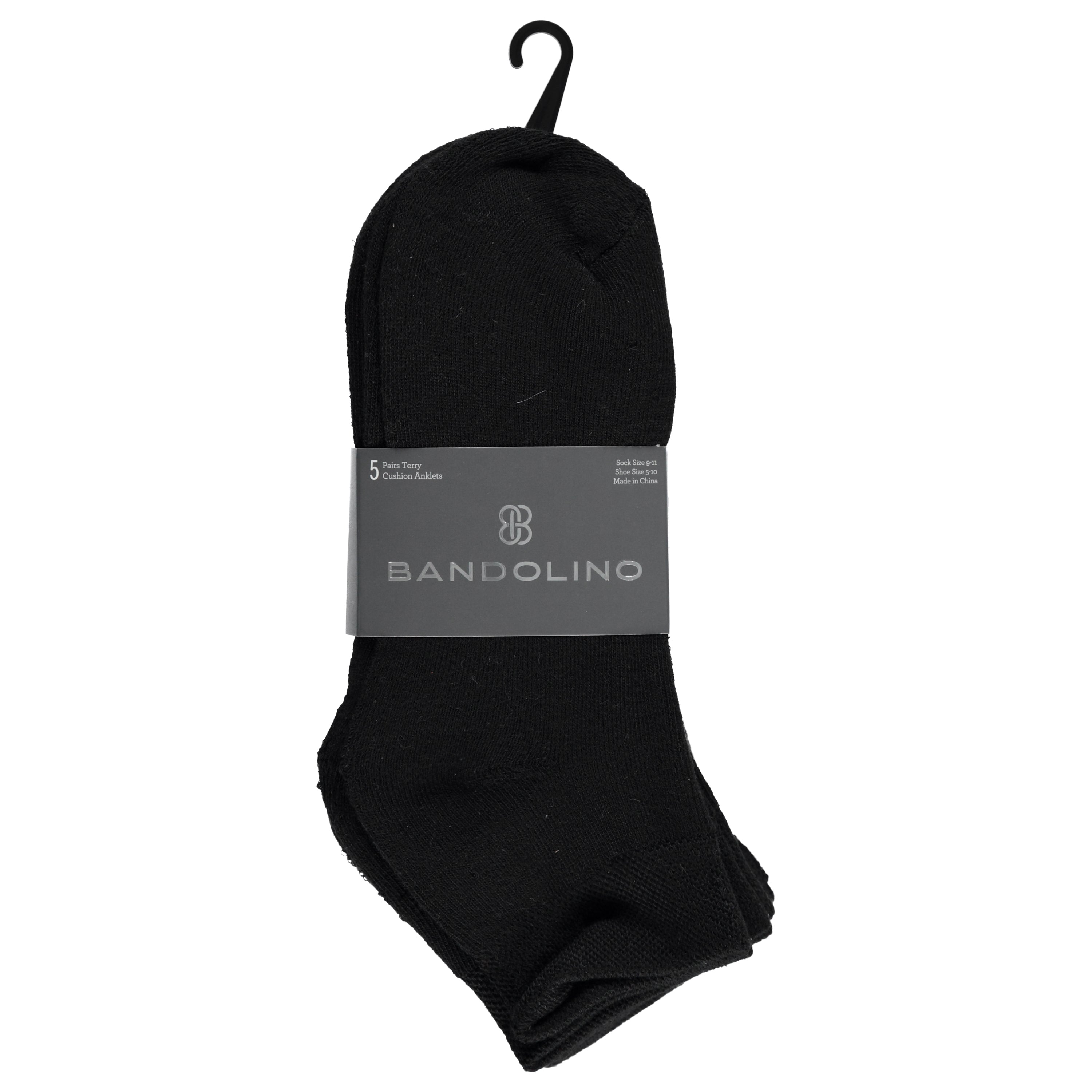 Bandolino Ladies 5 Pack Full Cushion Quarter Socks (LBA3215-5)